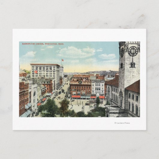 ハリントンコーナーの空中表示 ポストカード (正面)