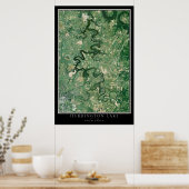 ハリントン湖ケンタッキー衛星ポスターマップ ポスター (キッチン)