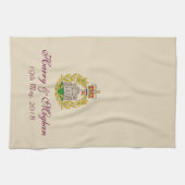 ハリーおよびMeghanの王室のな結婚式の皿タオル キッチンタオル (横)