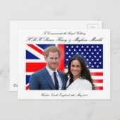ハリーおよびMeghan Markle王室のな結婚式の王子 ポストカード (正面/裏面)