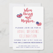 ハリーがメガンに出会った時 |王室の結婚式招待状 招待状 (正面)