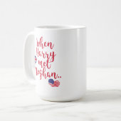 ハリーがメガンに出会った時 |王室の結婚s コーヒーマグカップ (正面左)