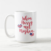 ハリーがメガンに出会った時 |王室の結婚s コーヒーマグカップ (左)