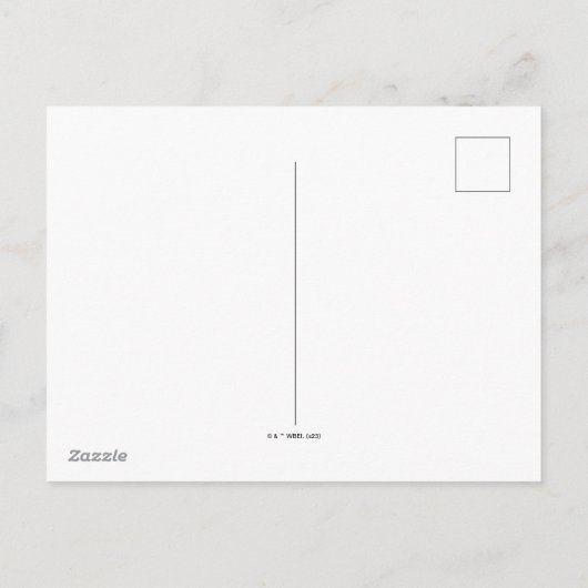 ハリーとヘドウィグ飛んでいる過去ホグワーツクリスマス シーズンポストカード (裏面)