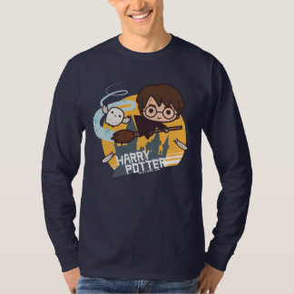 ハリーとヘドウィッグがホグワーツを飛ぶ Tシャツ
