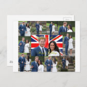 ハリーとメガン王室のの結婚プロフォトモンタージュ ポストカード (正面/裏面)