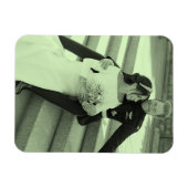 ハリーとメガン結婚のポートレートを様式化 マグネット (横)