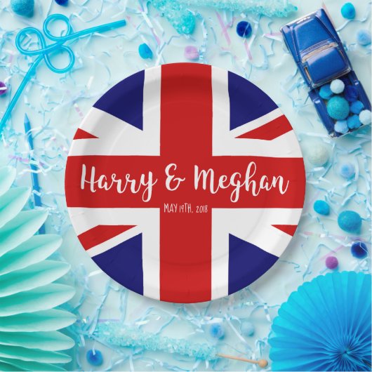 ハリーとメガン |王室のの結婚お祝い ペーパープレート (パーティー)
