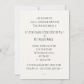 ハリーとメーガンの王室ウェディングパーティー招待状 招待状 (裏面)