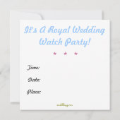 ハリーとメーガンの結婚式招待状 招待状 (裏面)