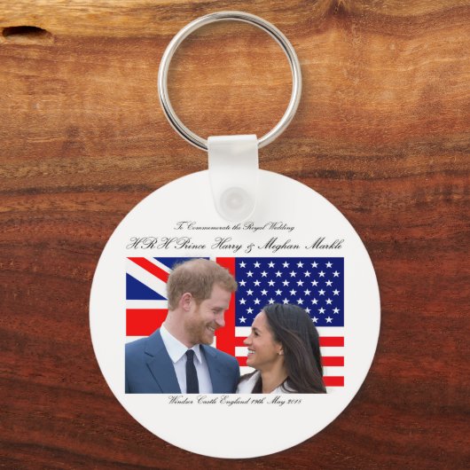 ハリーとメ王室のガ結婚ンを記念して キーホルダー (正面)