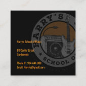 ハリーの音楽 スクエア名刺 (裏面)