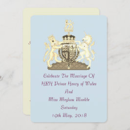 ハリーアンドメガンポー王室の結婚式招待状 招待状