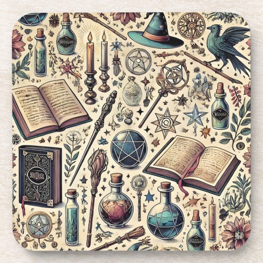 ハリーインスパイアポッターの魔法飲み物用コースター。 コースター (正面)
