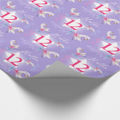 ハリーウォーターカラーバレエ白鳥12th誕生日ラップ ラッピングペーパー (角)