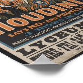 ハリーウディニヴィンテージマジシャン公演ポスター ポスター (角)