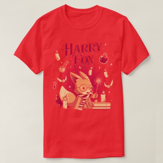 ハリーキツネ Tシャツ (デザイン正面)