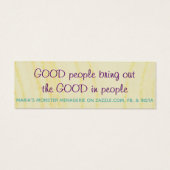 ハリーザ・モンスター、w/引用文、ハピネス・カード (裏面)