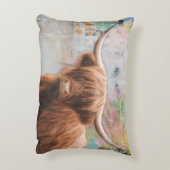 ハリージュザハイランドかわいい牛の枕 アクセントクッション (裏面(縦))