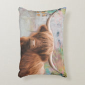 ハリージュザハイランドかわいい牛の枕 アクセントクッション (正面(垂直))