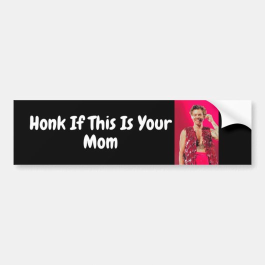 ハリースタイルは私の母 バンパーステッカー (正面)