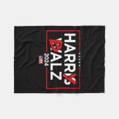 ハリーバハイマーハリス24カマラハリスフォープレジデン フリースブランケット (正面(横))