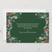 ハリーベリーのクリスマス フレーム入り写真 ホリデーカード カード (裏面)