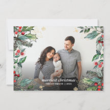 ハリーベリーのクリスマス フレーム入り写真 ホリデーカード