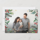 ハリーベリーのクリスマス フレーム入り写真 ホリデーカード カード (正面)