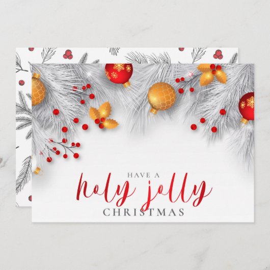ハリーホリージョリークリスマス シーズンカード (正面/裏面)