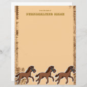 ハリーホース素朴無地紙シート (正面/裏面)