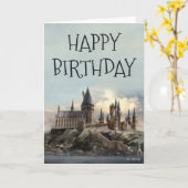 ハリーポッタホグワーツキャッスルハッピーバースデー カード (黄色い花)