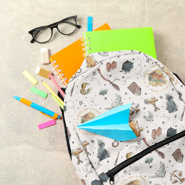 ハリーポッターのアイコンのパターン プリントバックパック