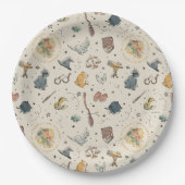 ハリーポッターのアイコンのパターン – ベビーシャワー ペーパープレート (正面)
