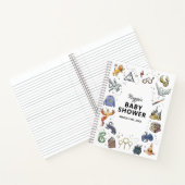 ハリーポッターのアイコンの赤ちゃんシャワー ノートブック (内部)