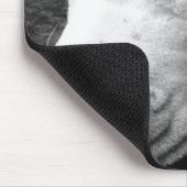 ハリーポッターの傷跡の犬の白いピットブル マウスパッド (コーナー)