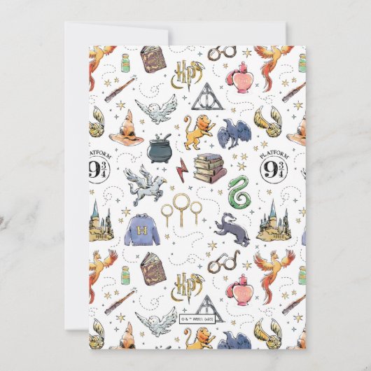 ハリーポッターアイコンズ誕生日 招待状 (裏面)