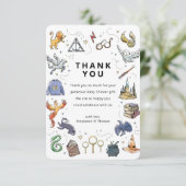 ハリーポッターアイコン赤ちゃんシャワーありがとう 招待状 (スタンド正面)