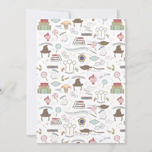 ハリーポッターキャラクターマジカルベビーシャワー 招待状 (裏面)