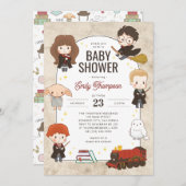 ハリーポッターキャラクターマジカルベビーシャワー 招待状 (正面/裏面)