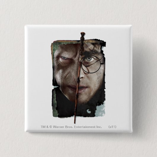 ハリーポッターコラージュ10 缶バッジ (正面)