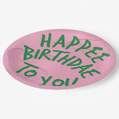 ハリーポッターバースデ/お誕生日ケーキ ペーパープレート (アングル)