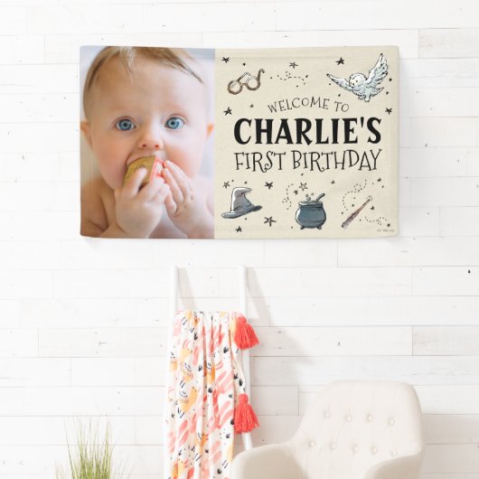 ハリーポッターファースト誕生日へようこそ 横断幕 (インサイチュ)