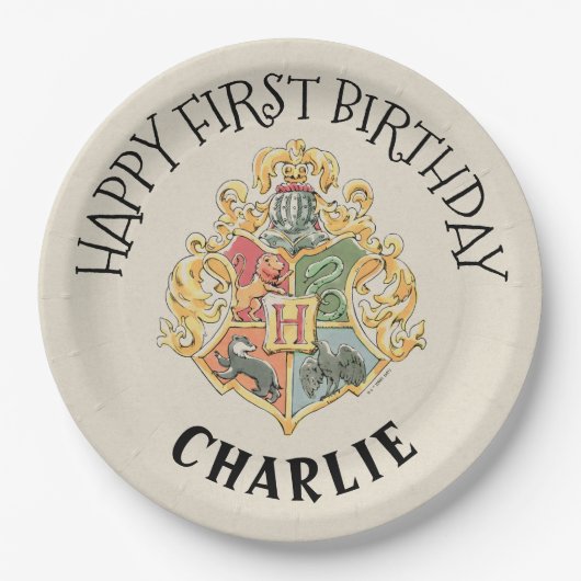 ハリーポッターファースト誕生日紙プレート ペーパープレート (正面)