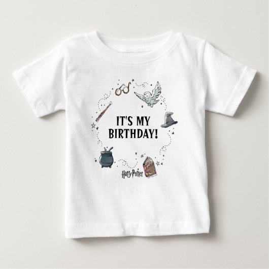 ハリーポッターファースト誕生日 ベビーTシャツ (正面)