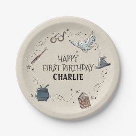 ハリーポッターファースト誕生日 ペーパープレート