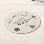 ハリーポッターファースト誕生日 ラウンドペーパーコースター (アングル)