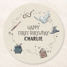 ハリーポッターファースト誕生日 ラウンドペーパーコースター