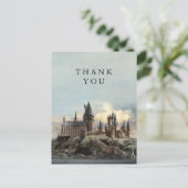 ハリーポッターホグワーツ城ありがとう ポストカード (スタンド正面)