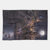 ハリーポッター城 |ホグ素晴らしワーツ湖 キッチンタオル (横)